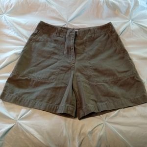 Women's Jones New York Sport Army Green Khaki Shorts